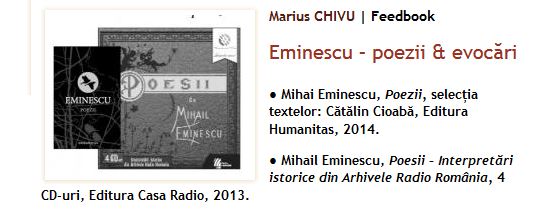 Feedbook: Eminescu - poezii & evocări