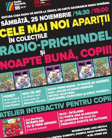 NOUTĂȚI ȘI EVENIMENTE DEDICATE COPIILOR  ÎN COLECȚIILE EDITURII CASA RADIO-RADIO ROMÂNIA