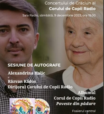 Lansarea CD-ului Corul de Copii Radio, Poveste din pădure Sesiune de autografe Alexandrina Halic și Răzvan Rădos