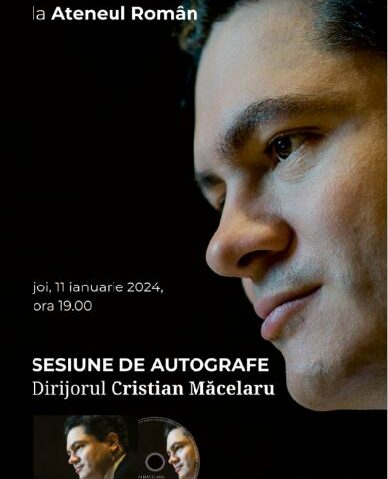 Maestrul Cristian Măcelaru – concert și autografe la Ateneul Român