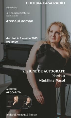 Mădălina Pașol – Recital și sesiune autografe la Ateneul Român